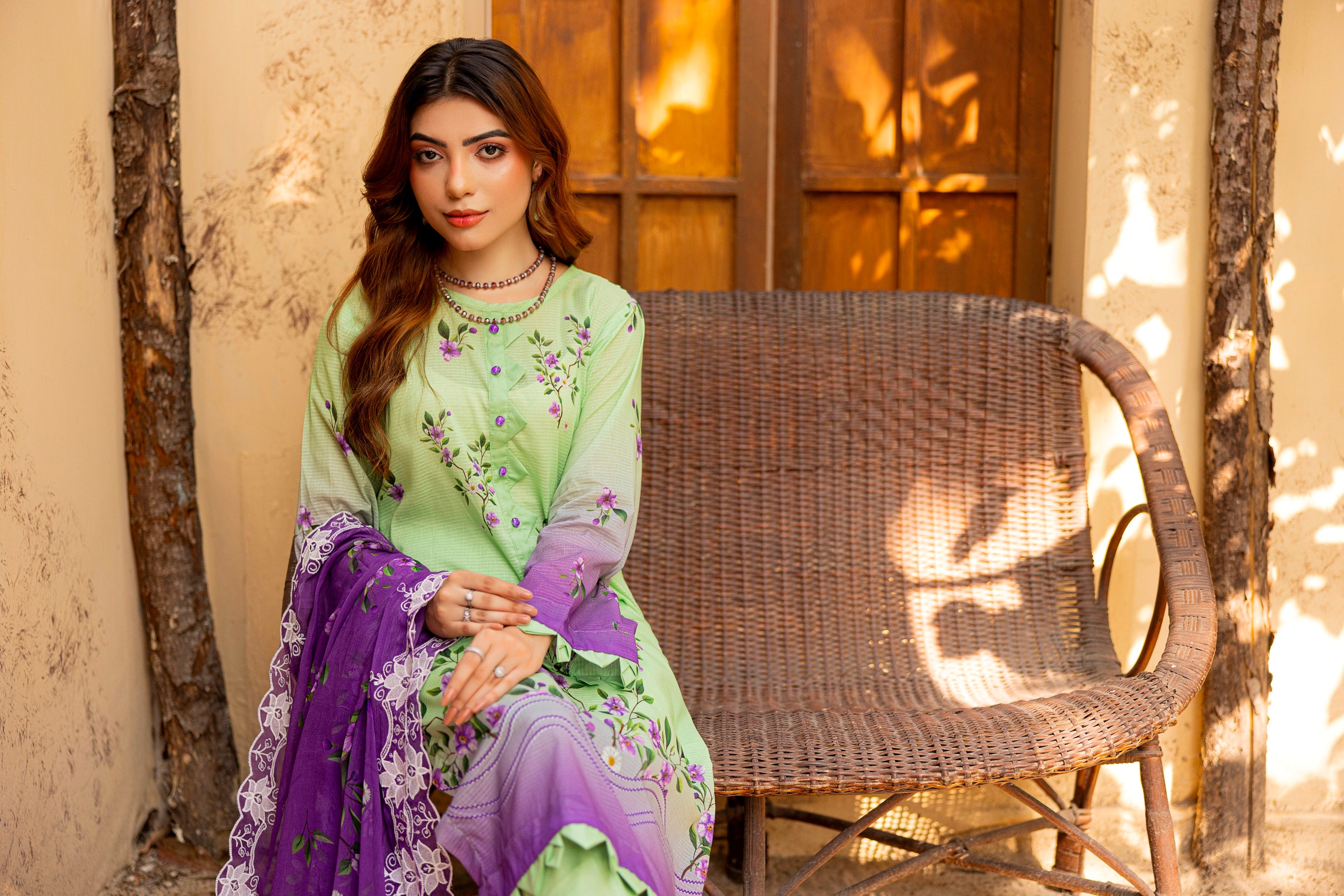 EMBROIDERED 3 PC LAWN