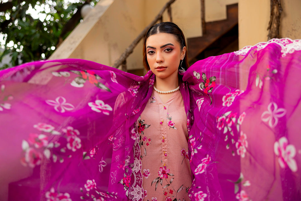 EMBROIDERED 3 PC LAWN