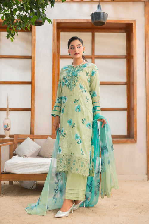 EMBROIDERED 3 PIECE SUIT