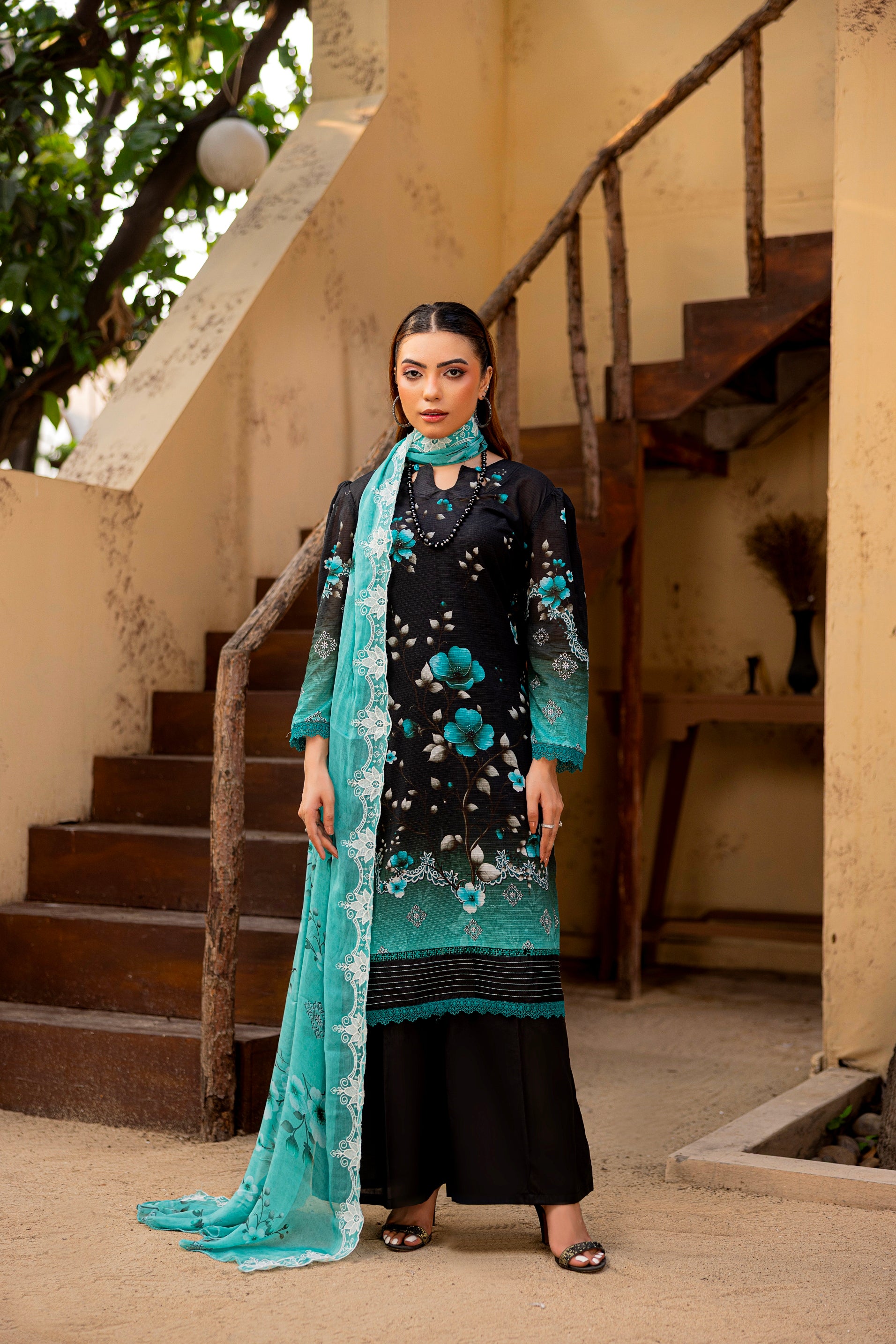 EMBROIDERED 3 PC LAWN