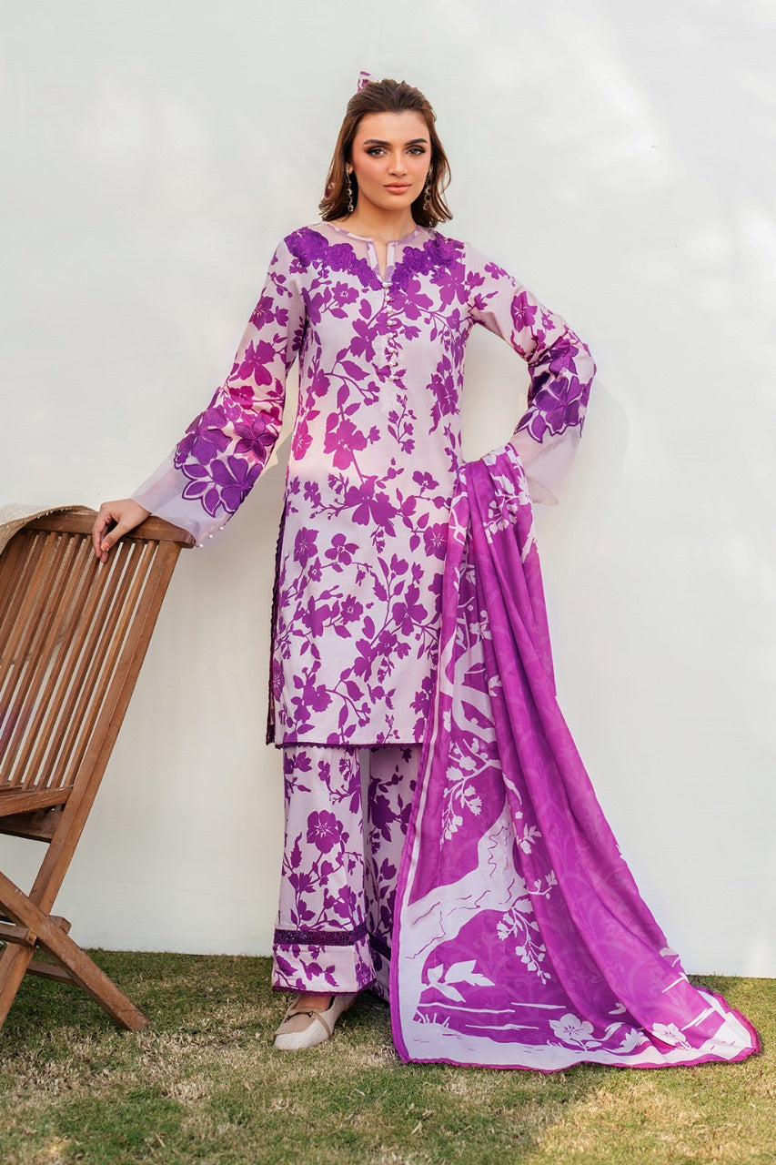 DIGITAL PRINTED LAWN 3 PIECE SUIT