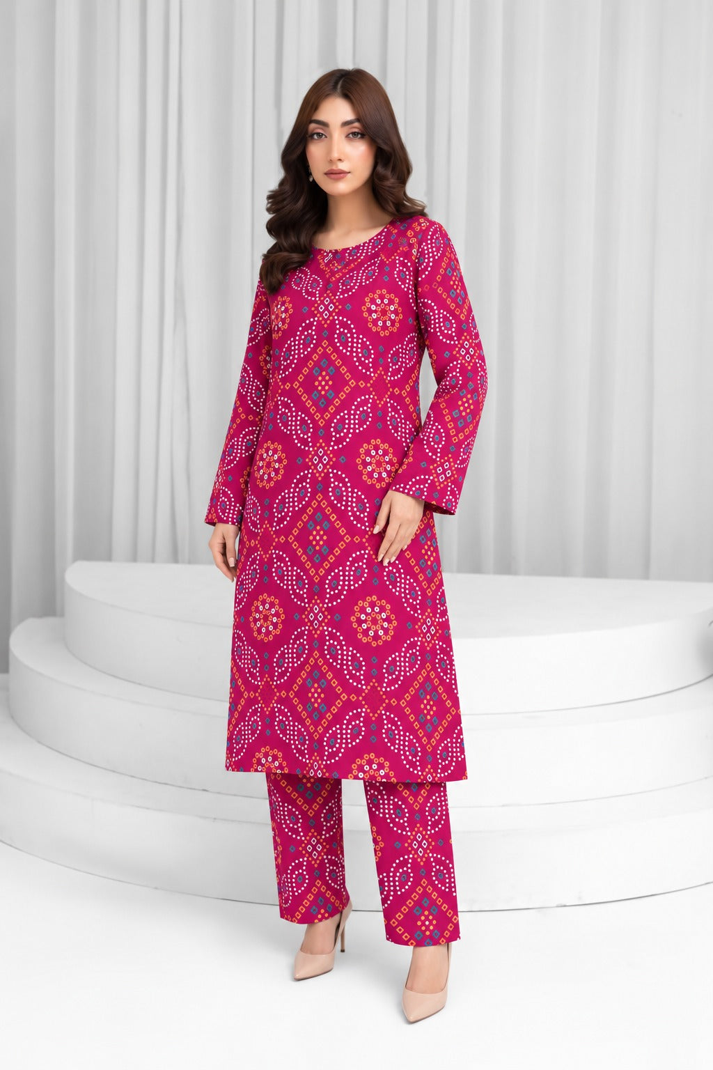 Digital Print Linen 2pc D-4