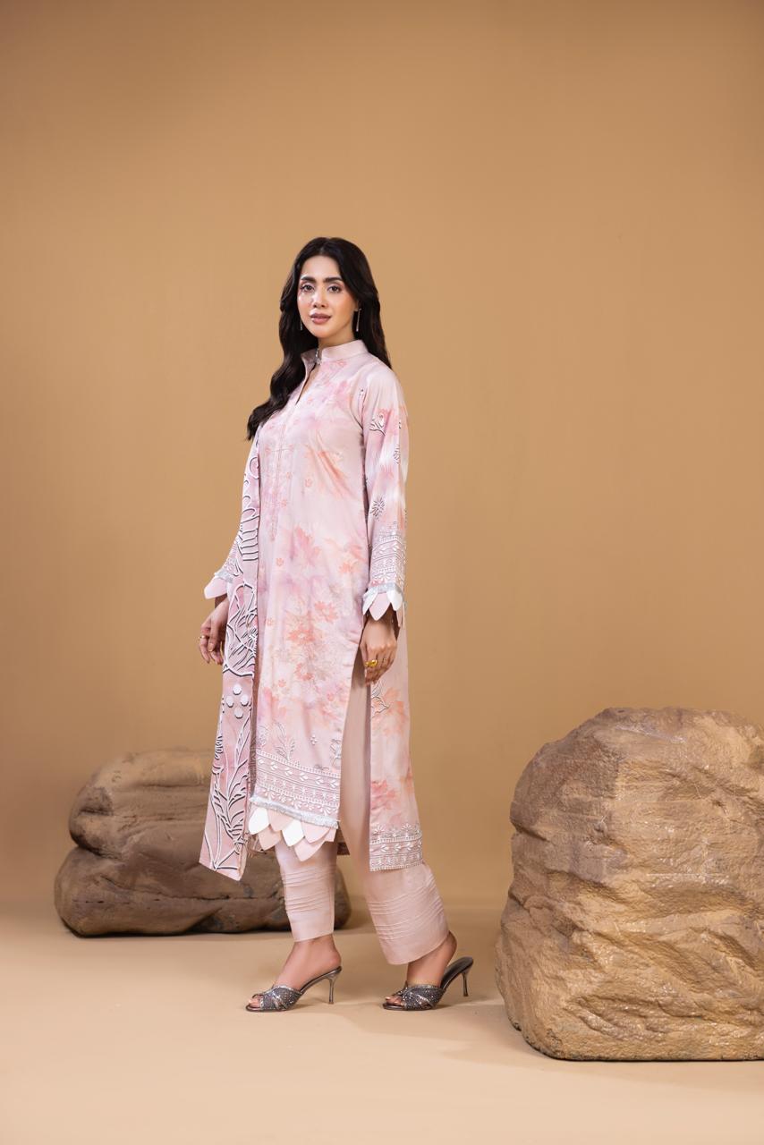 EMBROIDERED 3 PIECE SUIT