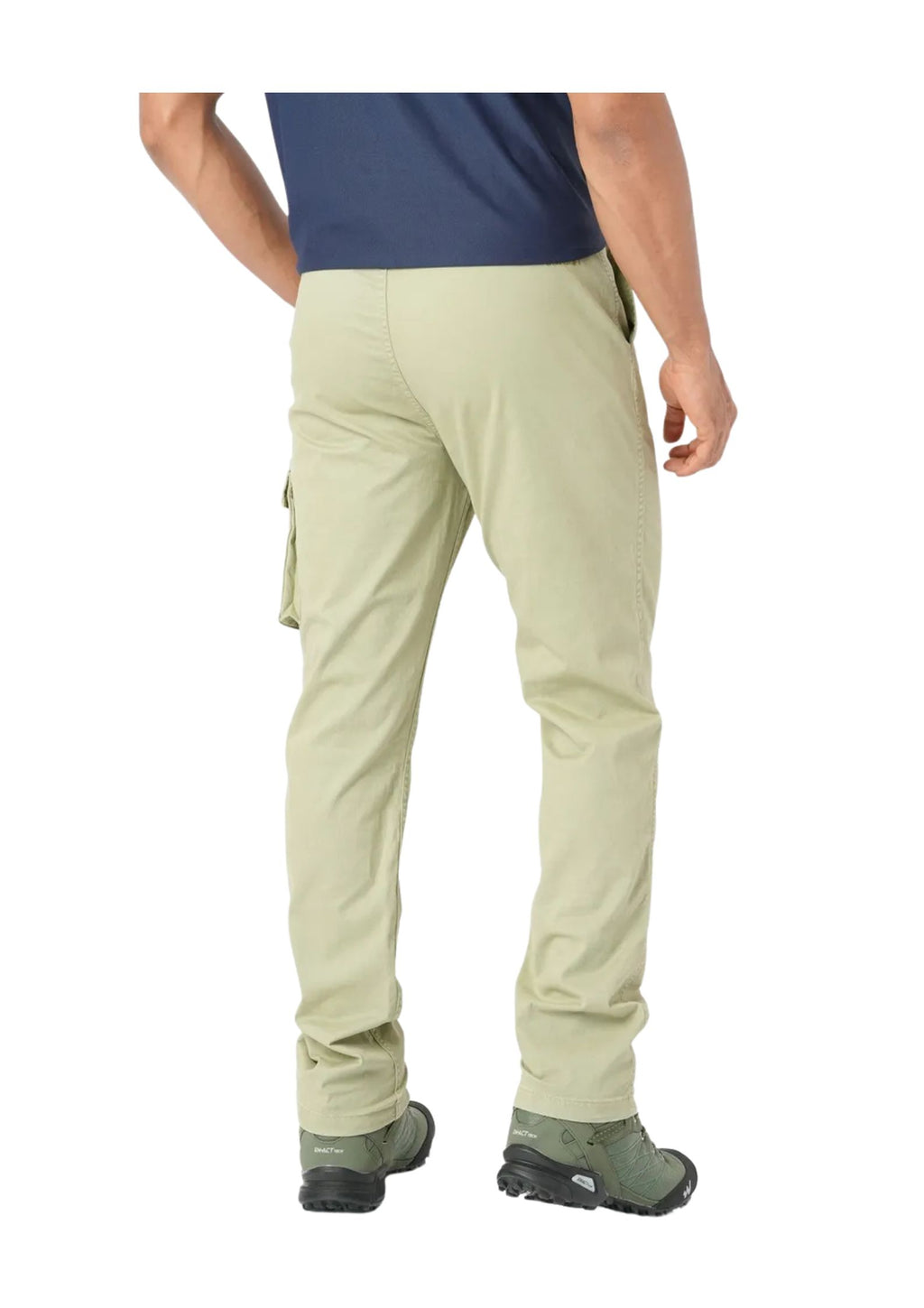 MEN SOLID COLOR PURE-COTTON CARGO CASUAL PANTS