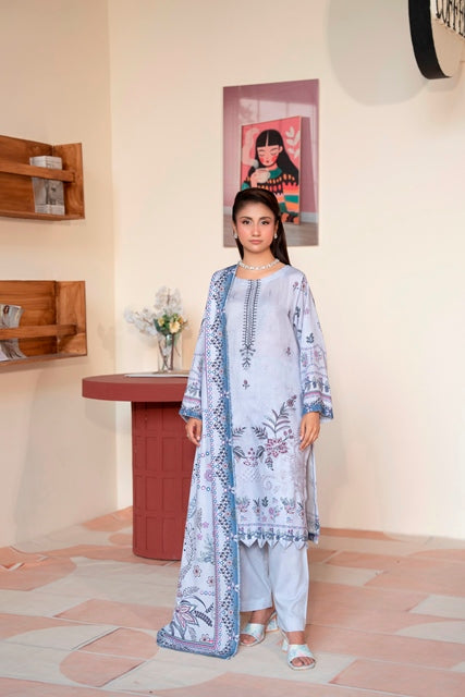 EMBROIDERED 3 PIECE SUIT