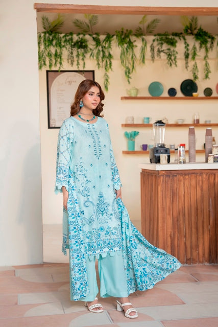 EMBROIDERED 3 PIECE SUIT