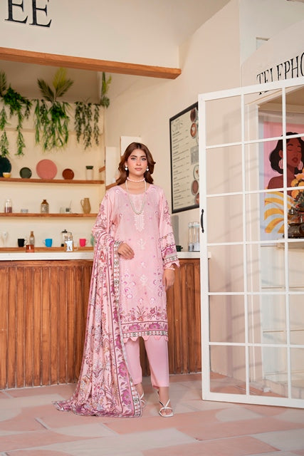 EMBROIDERED 3 PIECE SUIT