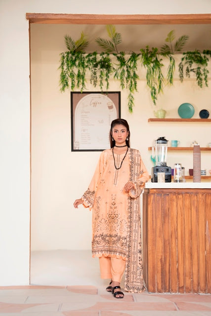 EMBROIDERED 3 PIECE SUIT