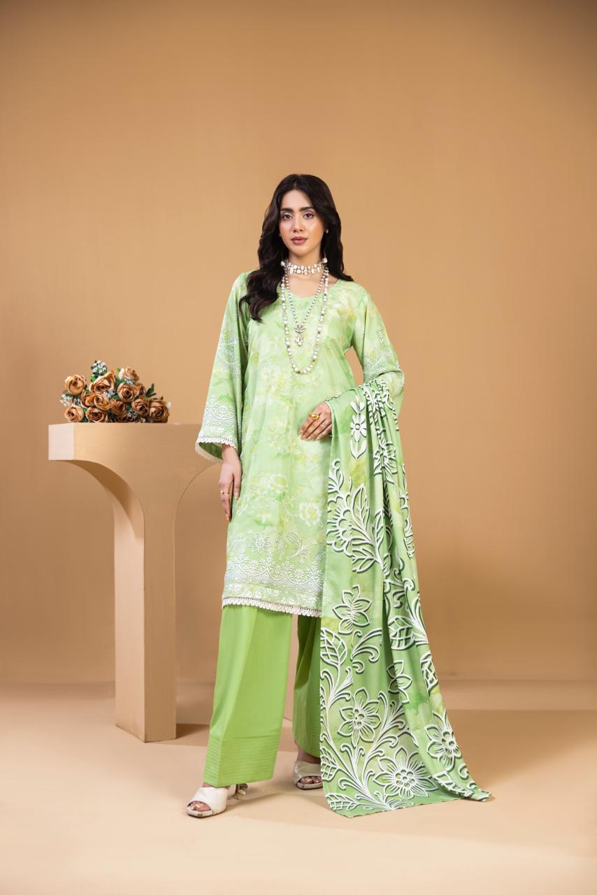 EMBROIDERED 3 PIECE SUIT