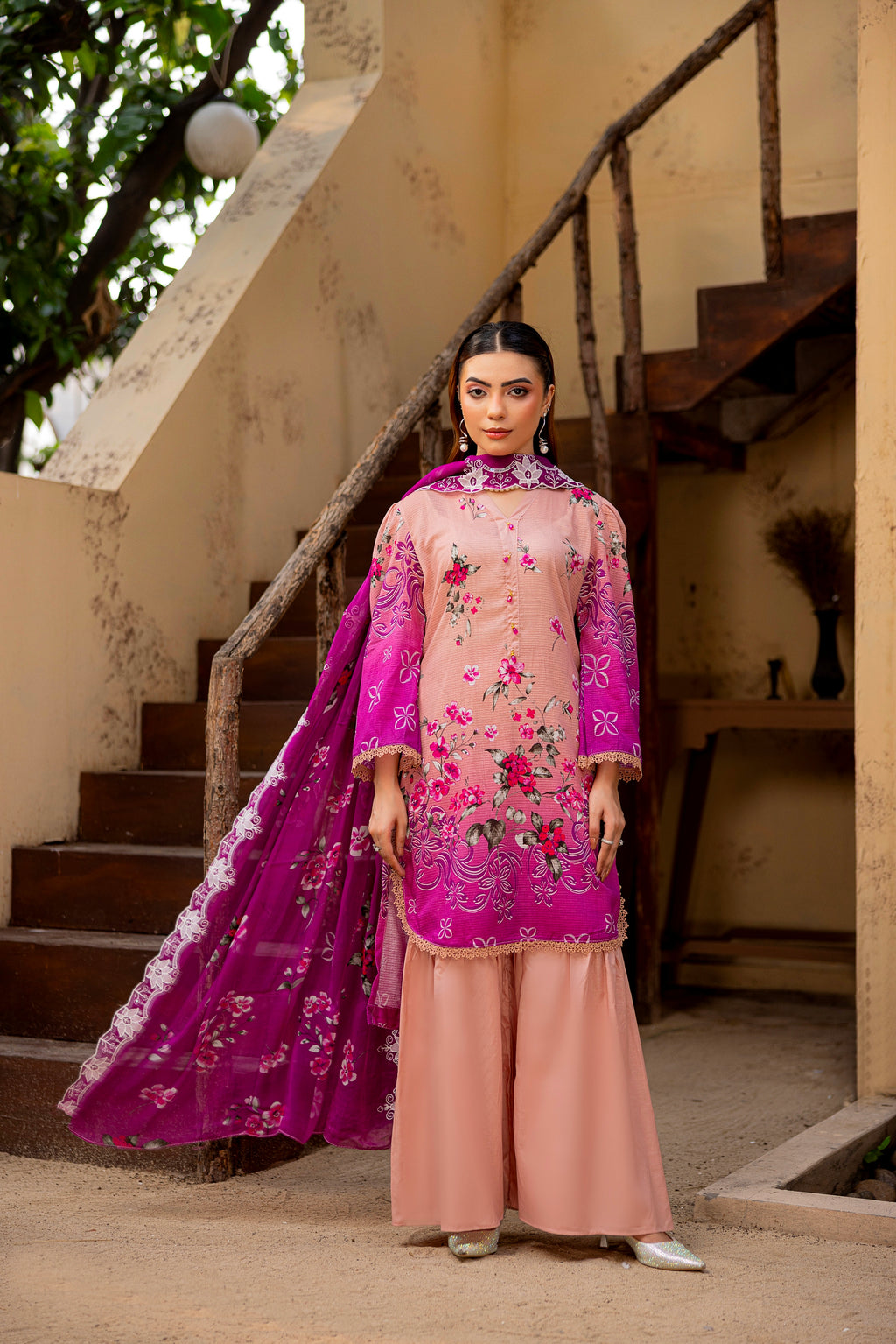 EMBROIDERED 3 PC LAWN