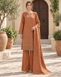 Luxury Dhanak Velvet Chamki 3-Piece Suit | Winter Collection