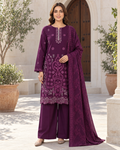 Luxury Dhanak Velvet Chamki 3-Piece Suit | Winter Collection