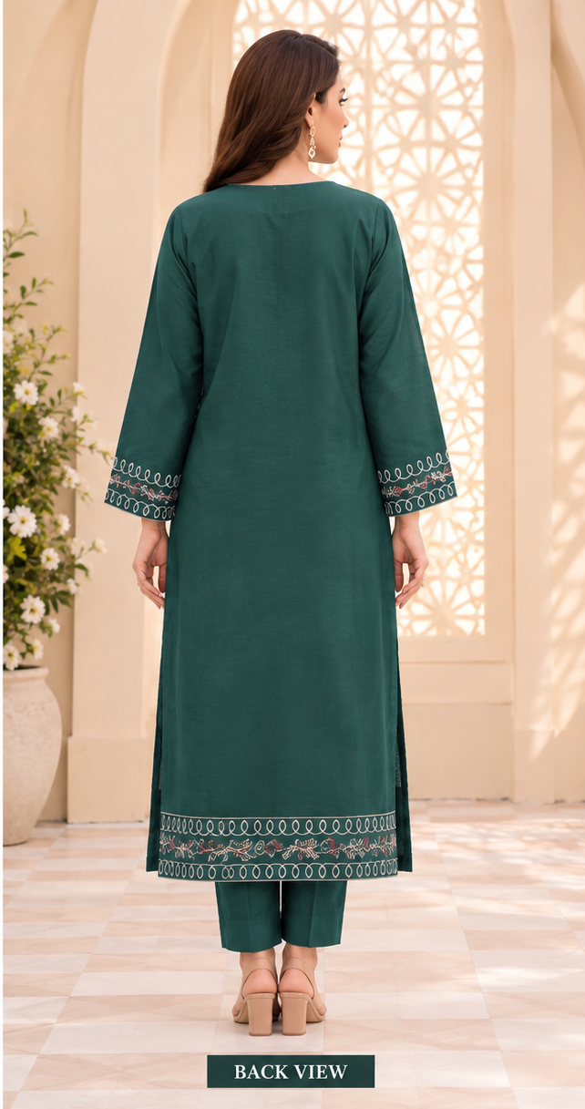 Full Length Embroidered Kaftan for Women