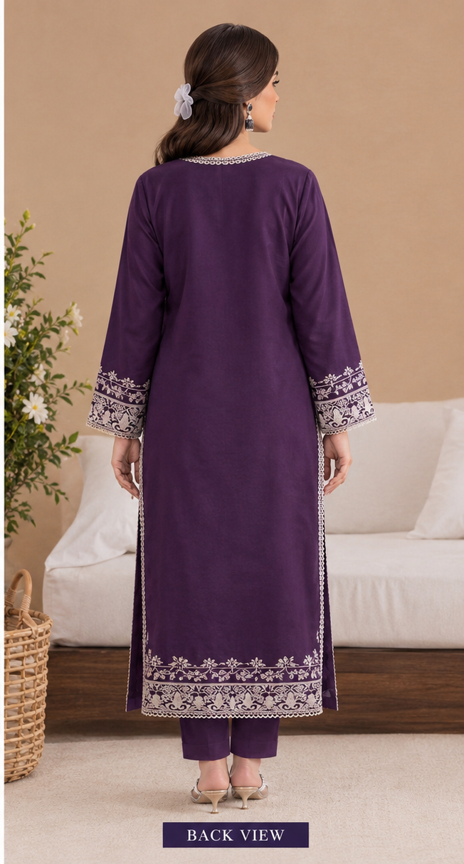 Full Length Embroidered Kaftan for Women