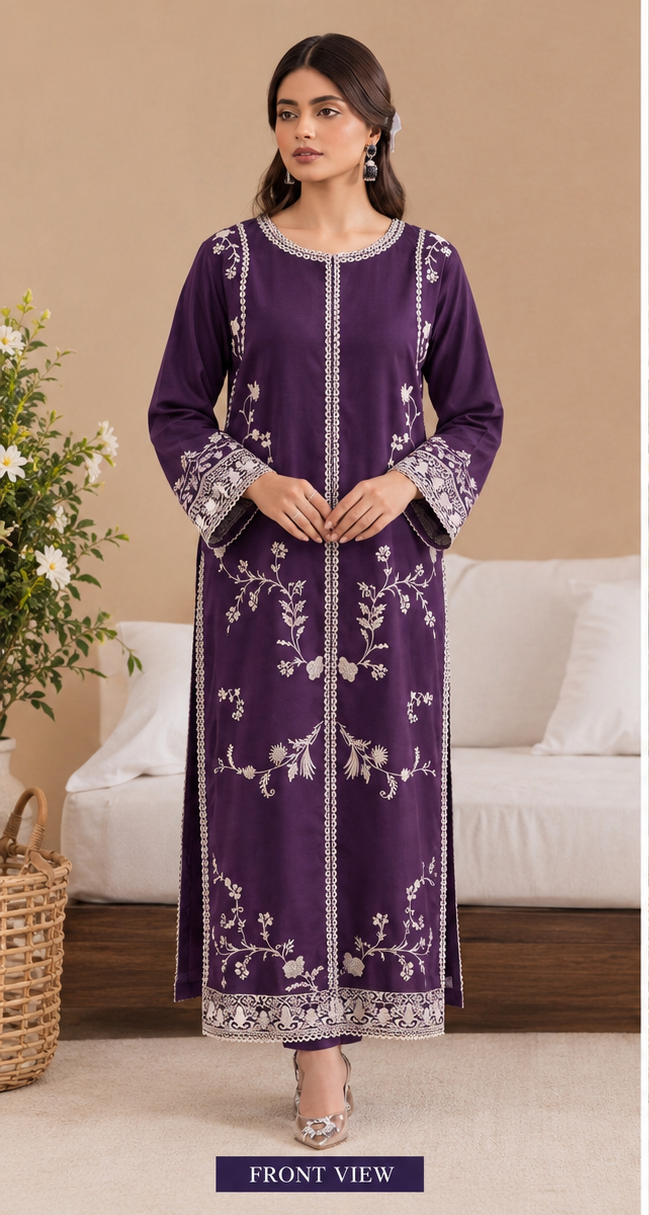 Full Length Embroidered Kaftan for Women