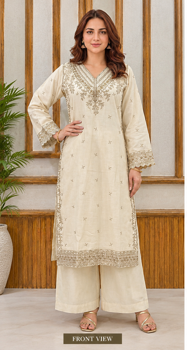 Full Length Embroidered Kaftan for Women