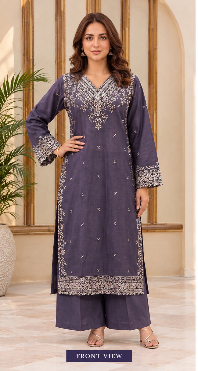 Full Length Embroidered Kaftan for Women