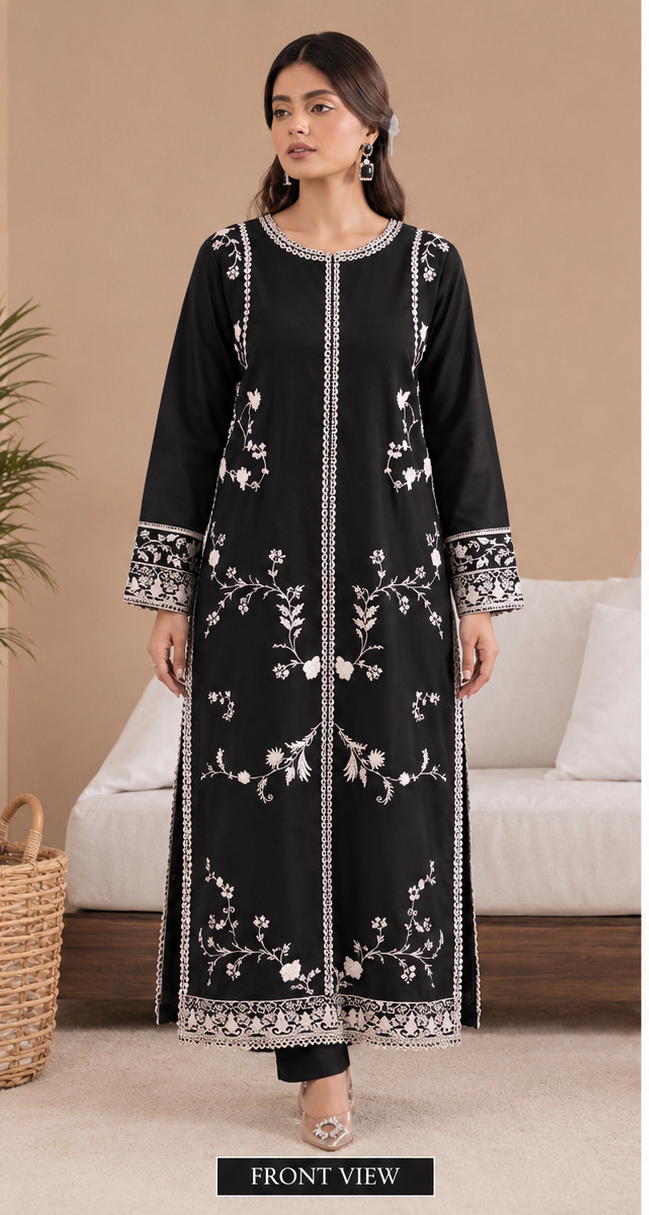 Full Length Embroidered Kaftan for Women