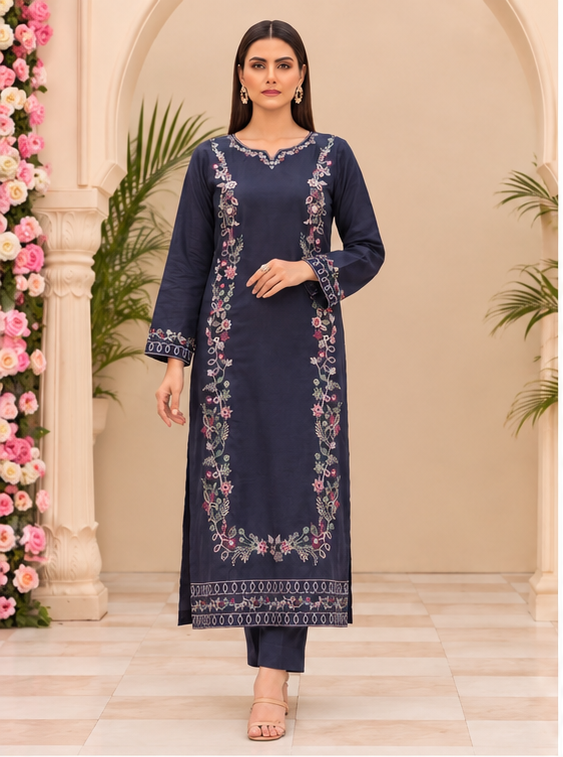 Full Length Embroidered Kaftan for Women