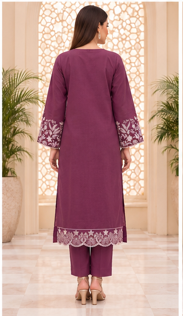 Full Length Embroidered Kaftan for Women