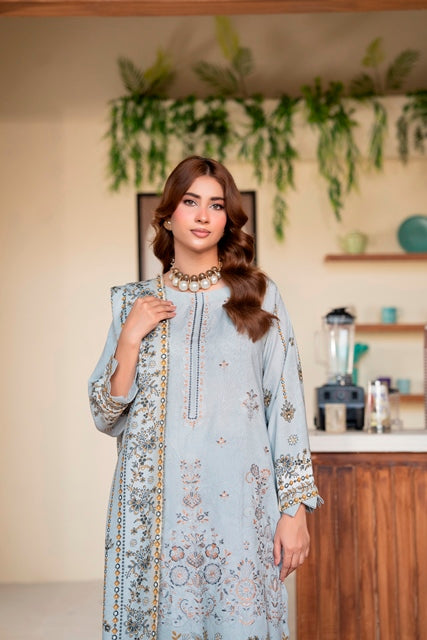 EMBROIDERED 3 PIECE SUIT