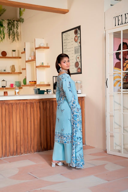 EMBROIDERED 3 PIECE SUIT