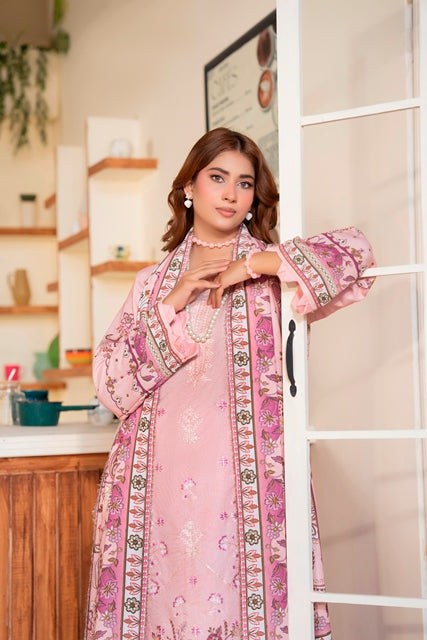 EMBROIDERED 3 PIECE SUIT