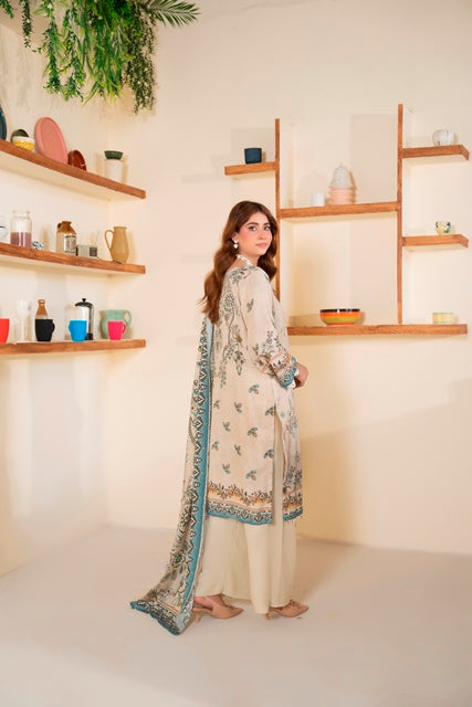 EMBROIDERED 3 PIECE SUIT