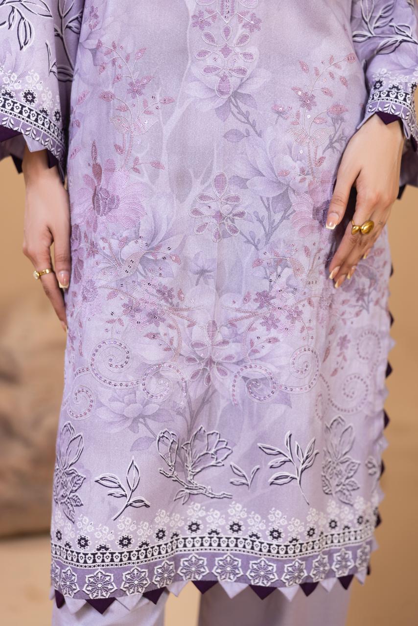 EMBROIDERED 3 PIECE SUIT