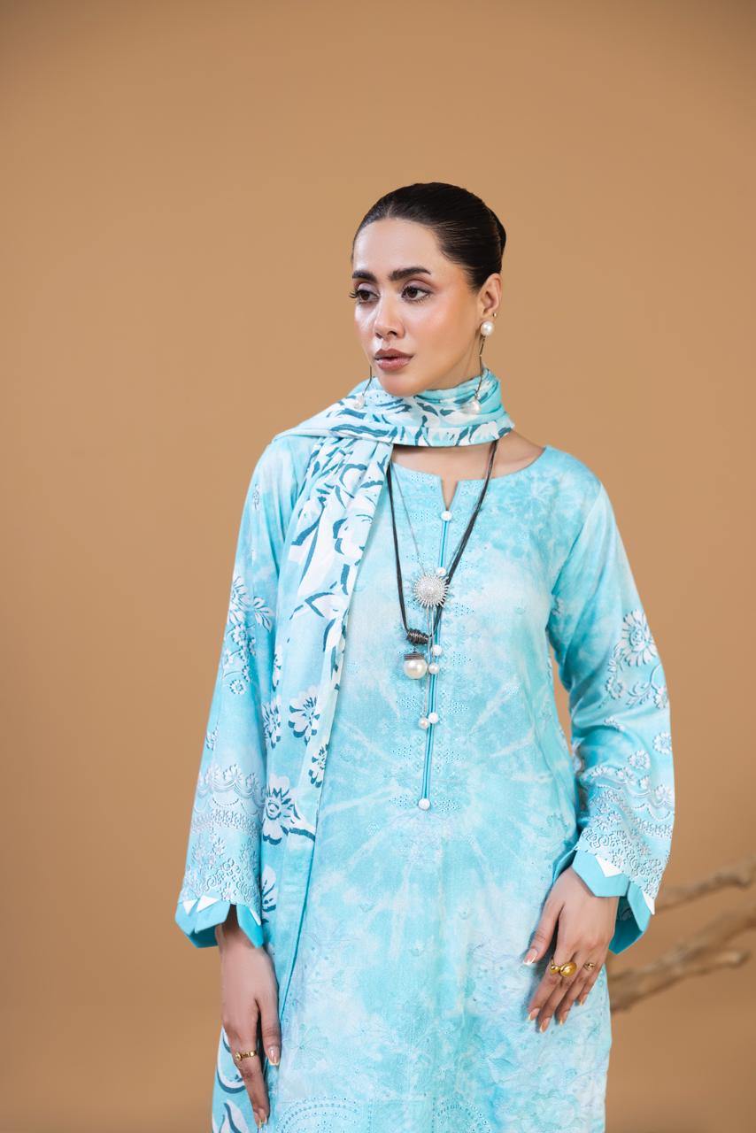EMBROIDERED 3 PIECE SUIT