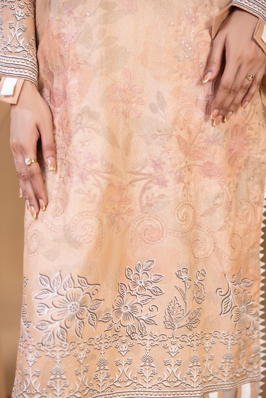 EMBROIDERED 3 PIECE SUIT